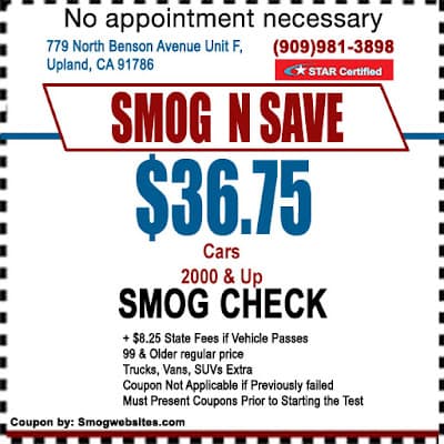 Smog Check Coupon Upland